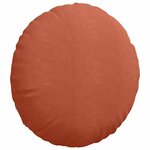 vidaXL Coussins de siège 2 pc Tissu en velours côtelé Rouge orange