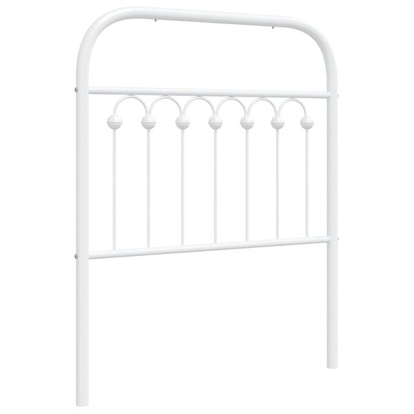 vidaXL Tête de lit de remplacement métal blanc 75 cm