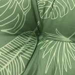 vidaXL Coussins de banc de jardin 2 Pièces motif de feuilles tissu Oxford