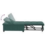 vidaXL Canapé-Lit Vert foncé 194 x 67 x 82 cm Velours