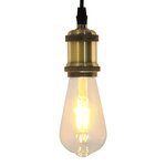 vidaXL Douilles de lampe 2 Pièces bronze E27
