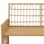 vidaXL Banc extérieur 2 -Seater 116 x 55 x 82 cm Acier et Rattan Poly