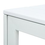 vidaXL Table basse Blanc 78x78x74 cm PEHD Aspect de bois