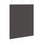 vidaXL Store plissé noir 105x150 cm largeur du tissu 104 4cm polyester
