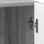 vidaXL Cabinet de chevet Sonoma gris 43 x 34 5 x 47 cm