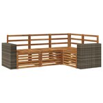 vidaXL Ensemble de canapés d'extérieur 4 pc Polyester