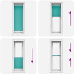 vidaXL Store plissé vert pétrole 40x150 cm largeur du tissu 39 4 cm