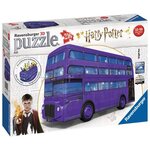 Harry potter puzzle 3d magicobus - ravensburger - véhicule 216 pieces - sans colle - des 8 ans