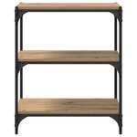vidaXL Bibliothèque chêne artisanal 60 x 33 x 71 cm Bois d'ingénierie