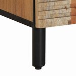 vidaXL Cabinet de chevet Marron 50 x 33 x 60 cm Bois d'acacia massif