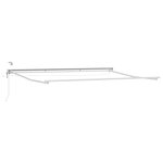 vidaXL Auvent rétractable électrique Rouge et Blanc 4 5 × 3 m