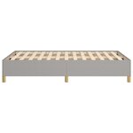 vidaXL Cadre de lit sans matelas gris clair 120x200 cm tissu