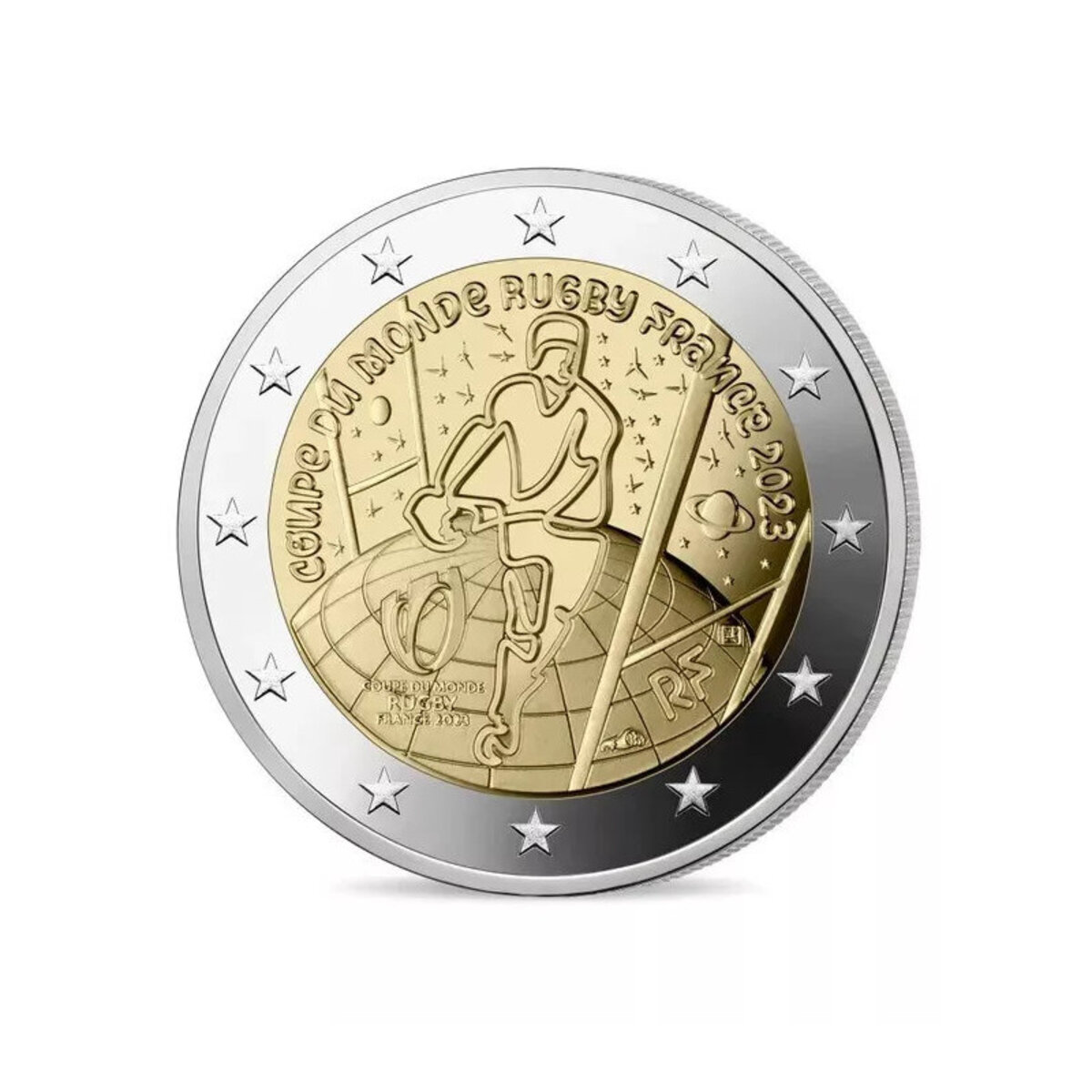 Pièce De 2 Euros Commémorative – Coupe Du Monde De Rugby 2023
