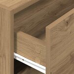 vidaXL Armoire avec 2 tiroirs chêne artisanal bois d'ingénierie