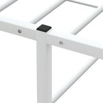 vidaXL Cadre de lit sans matelas blanc 100x200 cm métal