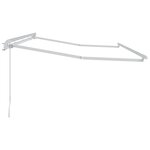 vidaXL Cadre de Store Rétractable à Manivelle 4x2 cm Métal