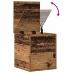 vidaXL Boîte de Rangement avec stockage Bois ancien 40 x 42 x 46 cm