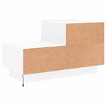 vidaXL Table de chevet avec lumières LED blanc 70x36x40 5 cm