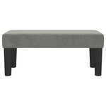 Banc banquette 70 x 30 x 30 cm velours gris clair 02_0010654