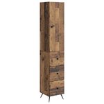 vidaXL Ensemble de Meubles 2 Pièces Bois ancien 34 5 x 34 5 x 90 cm