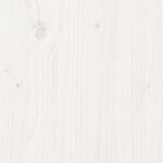 vidaXL Tête de lit blanc 150 cm bois massif de pin