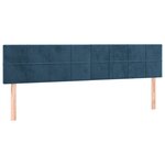vidaXL Sommier à lattes de lit avec matelas LED Bleu foncé 180x200 cm