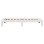 vidaXL Cadre de lit sans matelas blanc 90x200 cm bois de pin massif