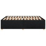 vidaXL Cadre de lit sans matelas noir 140x200 cm tissu