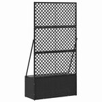 vidaXL Jardinière Noir 70 x 30 x 135 cm Métal