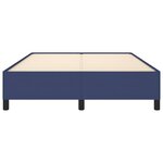 vidaXL Cadre de lit sans matelas bleu 140x200 cm tissu