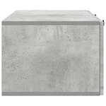 vidaXL Meuble TV mural Gris béton 99 x 41 x 30 cm Bois d'ingénierie