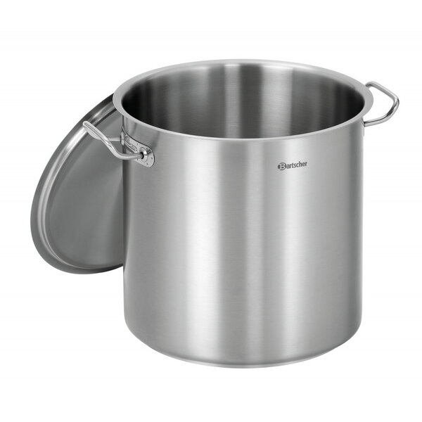 Marmite en acier inoxydable avec couvercle - 70 litres - bartscher -  - acier inoxydable70oui 450x450x450mm