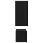 vidaXL Ensemble meuble TV 3 Pièces Chêne Noir 60 x 30 x 30.5 cm