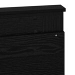 vidaXL Tête de lit Chêne noir 150 cm Bois d'ingénierie