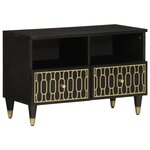 vidaXL Meuble TV 70x33x46 cm Bois massif de manguier