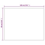vidaXL Miroir mural sans cadre avec lampes LED Rectangulaire Verre