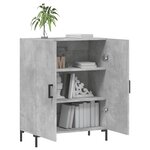 vidaXL Buffet gris béton 69 5x34x90 cm bois d'ingénierie