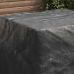 vidaXL Housse pour meubles Uni Noir 116 x 100 x 120 cm 210D