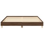 vidaXL Cadre de lit sans matelas chêne marron 200x200 cm