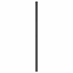 vidaXL Tête de lit métal noir 120 cm
