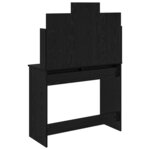 vidaXL Table de Toilette Chêne noir 96 x 39 x 142 cm Bois d'ingénierie