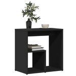 vidaXL Tables d'appoint 2 Pièces noir 50x30x50 cm bois d’ingénierie
