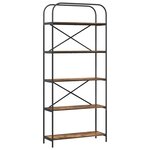 vidaXL Étagère Chêne fumé 80 x 30 x 183 cm Bois d'ingénierie