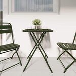 vidaXL Table bistrot Vert foncé 55 x 55 x 72 5 cm
