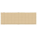 vidaXL Coussin de chaise longue beige mélangé 186x58x4 cm tissu