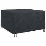 vidaXL Housse pour mobilier d'extérieur Noir 150 x 150 x 75 cm 420D