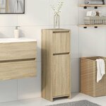 vidaXL Armoire de salle de bain Chêne sonoma 30x30x95 cm Aggloméré
