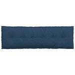 vidaXL Coussin de Dos Bleu 160 x 19 x 50 cm tissu