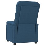 vidaXL Fauteuil inclinable Bleu Tissu