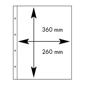 Recharges Folio Leuchtturm à 1 poche pour grands documents.